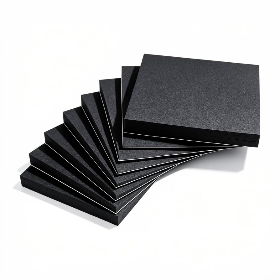 MAGZO 8Pcs Adhesive Foam Padding 1/2 in Thick X 4 in X 4 in,Closed